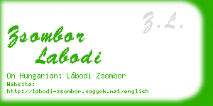 zsombor labodi business card